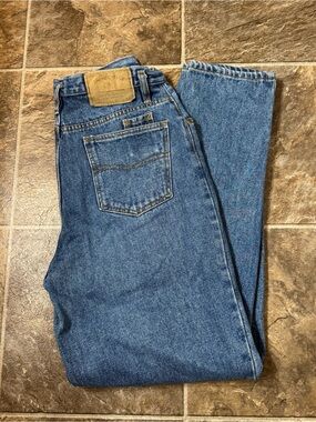 Vintage Anchor Blue Womens High Rise Moms Denim Blue Jeans Size 13. 31.5” Inseam